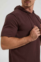 Load image into Gallery viewer, Redtag-Burgundy-Loungewear-Top-Colour:Burgundy,-Filter:Men's-Clothing,-Men-Sweatshirts,-New-In,-New-In-Men,-Non-Sale,-Section:Men,-W21B--