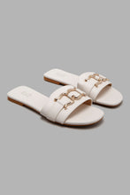 Load image into Gallery viewer, Redtag-Ivory-Buckle-Mule-Character,-Colour:Ivory,-Filter:Women's-Footwear,-New-In,-New-In-Women-FOO,-Non-Sale,-W21B,-Women-Casual-Sandals-Women's-