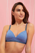 Load image into Gallery viewer, Redtag-Dark-Grey/Blue-Melange-Plain-Non-Wired-Bra-(2-Pack)-Colour:Assorted,-Filter:Women's-Clothing,-New-In,-New-In-Women,-Non-Sale,-Section:Women,-W21B,-Women-Bras-Women's-