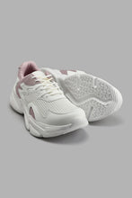 تنزيل الصورة على معرض الصور، Redtag-White-Sneaker-With-Lilac-Inset-Sneakers-Women's-