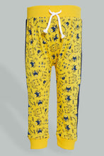 تنزيل الصورة على معرض الصور، Redtag-Mustard-Roar-Printed-Sweatshirt-With-Track-Active-Jog-Set-Colour:Mustard,-Filter:Infant-Boys-(3-to-24-Mths),-Infant-Boys-Sets,-New-In,-New-In-INB,-Non-Sale,-Section:Kidswear,-W21B-Infant-Boys-3 to 24 Months