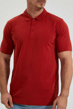 Load image into Gallery viewer, Redtag-Rust-Polo-Shirt-Colour:Orange,-Filter:Men's-Clothing,-Men-T-Shirts,-New-In,-New-In-Men,-Non-Sale,-Section:Men,-TBL,-W21B-Men's-