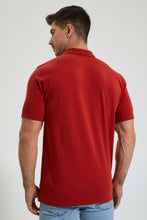 Load image into Gallery viewer, Redtag-Rust-Polo-Shirt-Colour:Orange,-Filter:Men's-Clothing,-Men-T-Shirts,-New-In,-New-In-Men,-Non-Sale,-Section:Men,-TBL,-W21B-Men's-