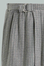Load image into Gallery viewer, Redtag-Grey/Black-Tweed-Pleated-Skirts-Skirts-Senior-Girls-9 to 14 Years
