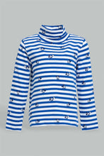 تنزيل الصورة على معرض الصور، Redtag-Navy-Mickey-Mouse-Printed-High-Neck-Tshirt-Character-Infant-Boys-3 to 24 Months