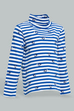 تنزيل الصورة على معرض الصور، Redtag-Navy-Mickey-Mouse-Printed-High-Neck-Tshirt-Character-Infant-Boys-3 to 24 Months