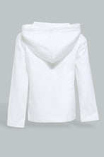 Load image into Gallery viewer, Redtag-White-Batman-Hoody-Tshirt-Long-Sleeves-Infant-Boys-3 to 24 Months