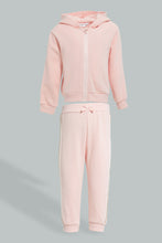 تنزيل الصورة على معرض الصور، Redtag-Pink-Zipper-Jog-Suit-With-Side-Tape-Colour:Pink,-Filter:Infant-Girls-(3-to-24-Mths),-Infant-Girls-Sets,-New-In,-New-In-ING,-Non-Sale,-Section:Kidswear,-W21A-Infant-Girls-3 to 24 Months