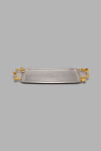 تنزيل الصورة على معرض الصور، Redtag-Silver-Hammered-Rectangle-Tray-Trays-Home-Dining-