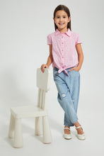 Load image into Gallery viewer, Redtag-Light-Wash-Distressed-Jean-Jeans-Baggy-Fit-Girls-2 to 8 Years