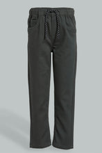 Load image into Gallery viewer, Redtag-Olive-Elasticated-Knit-Denim-Jean-Jeans-Slim-Fit-Boys-2 to 8 Years