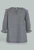 Redtag-Ing-Frilled-Houndstooth-Dress-Dresses-Infant-Girls-3 to 24 Months