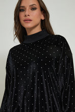 Load image into Gallery viewer, Black Studded Sweatshirt