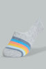 Redtag-Assorted-Stripe/Polka-Printed-Invisible-Socks(5-Pack)-Invisible-Women's-