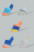Load image into Gallery viewer, Redtag-Assorted-Stripe/Polka-Printed-Invisible-Socks(5-Pack)-Invisible-Women's-