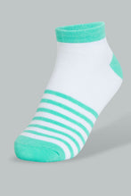 Load image into Gallery viewer, Redtag-Assorted-Stripe-Printed-Ankle-Socks-(5-Pack)-Ankle-Socks-Women's-