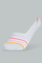 تنزيل الصورة على معرض الصور، Redtag-Assorted-Stripe-Printed-Invisible-Socks-(5-Pack)-Invisible-Women's-