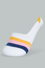 تنزيل الصورة على معرض الصور، Redtag-Assorted-Stripe-Printed-Invisible-Socks-(5-Pack)-Invisible-Women's-