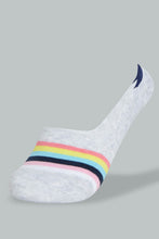 تنزيل الصورة على معرض الصور، Redtag-Assorted-Stripe-Printed-Invisible-Socks-(5-Pack)-Invisible-Women's-