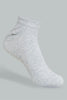 Redtag-White/Black/Grey-Melange-Plain-Ankle-Socks-(3-Pack)-Ankle-Socks-Women's-