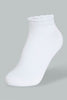 Redtag-White/Black/Grey-Melange-Plain-Ankle-Socks-(3-Pack)-Ankle-Socks-Women's-
