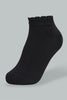 Redtag-White/Black/Grey-Melange-Plain-Ankle-Socks-(3-Pack)-Ankle-Socks-Women's-