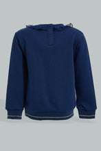 تنزيل الصورة على معرض الصور، Redtag-Navy-Frilled-Neck-Jogsuit-Colour:Navy,-Filter:Infant-Girls-(3-to-24-Mths),-Infant-Girls-Sets,-New-In,-New-In-ING,-Non-Sale,-Section:Kidswear,-W21B-Infant-Girls-3 to 24 Months