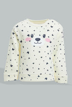 تنزيل الصورة على معرض الصور، Redtag-Cream-Printed-Jogsuit-Colour:Cream,-Filter:Infant-Girls-(3-to-24-Mths),-Infant-Girls-Sets,-New-In,-New-In-ING,-Non-Sale,-Section:Kidswear,-W21B-Infant-Girls-3 to 24 Months