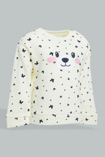 تنزيل الصورة على معرض الصور، Redtag-Cream-Printed-Jogsuit-Colour:Cream,-Filter:Infant-Girls-(3-to-24-Mths),-Infant-Girls-Sets,-New-In,-New-In-ING,-Non-Sale,-Section:Kidswear,-W21B-Infant-Girls-3 to 24 Months