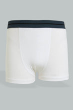 Load image into Gallery viewer, Redtag-Bsr-3-Pc-Pack-Boxer-Short-(Navy/Grey-Mel/White)-Boxers-Senior-Boys-9 to 14 Years
