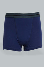 Load image into Gallery viewer, Redtag-Bsr-3-Pc-Pack-Boxer-Short-(Navy/Grey-Mel/White)-Boxers-Senior-Boys-9 to 14 Years