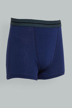 Load image into Gallery viewer, Redtag-Bsr-3-Pc-Pack-Boxer-Short-(Navy/Grey-Mel/White)-Boxers-Senior-Boys-9 to 14 Years