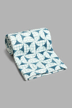 Load image into Gallery viewer, Redtag-Teal-Geometric-Print-Ultra-Soft-Blanket-(Single-Size)-Blankets-Home-Bedroom-