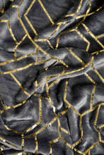 تنزيل الصورة على معرض الصور، Redtag-Grey-Geometric-Foil-Print-Ultra-Soft-Blanket-(Single-Size)-Blankets-Home-Bedroom-