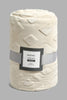 Redtag-Beige-Geometric-Print-With-Glitter-Ultra-Soft-Blanket-(Double-Size)-Blankets-Home-Bedroom-