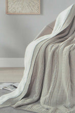 Load image into Gallery viewer, Redtag-Beige-Knit/Sherpa-Reversible-Throw-BED-PHANTASMAGORIA-3,-Colour:Beige,-Filter:Home-Bedroom,-HMW-BED-Throws,-New-In,-New-In-HMW-BED,-Non-Sale,-Section:Homewares,-W21B-Home-Bedroom-
