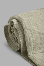 Load image into Gallery viewer, Redtag-Beige-Knit/Sherpa-Reversible-Throw-BED-PHANTASMAGORIA-3,-Colour:Beige,-Filter:Home-Bedroom,-HMW-BED-Throws,-New-In,-New-In-HMW-BED,-Non-Sale,-Section:Homewares,-W21B-Home-Bedroom-