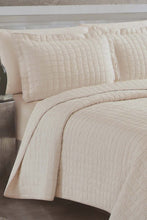Load image into Gallery viewer, Redtag-Cream-Square-3-Piece-Bedspread-Set-
(Double-Size)-BED-PHANTASMAGORIA-3,-Colour:Cream,-Filter:Home-Bedroom,-HMW-BED-Bedspreads,-New-In,-New-In-HMW-BED,-Non-Sale,-Section:Homewares,-W21B-Home-Bedroom-