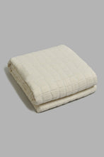 Load image into Gallery viewer, Redtag-Cream-Square-3-Piece-Bedspread-Set-
(Double-Size)-BED-PHANTASMAGORIA-3,-Colour:Cream,-Filter:Home-Bedroom,-HMW-BED-Bedspreads,-New-In,-New-In-HMW-BED,-Non-Sale,-Section:Homewares,-W21B-Home-Bedroom-