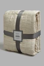 Load image into Gallery viewer, Redtag-Cream-Square-3-Piece-Bedspread-Set-
(Double-Size)-BED-PHANTASMAGORIA-3,-Colour:Cream,-Filter:Home-Bedroom,-HMW-BED-Bedspreads,-New-In,-New-In-HMW-BED,-Non-Sale,-Section:Homewares,-W21B-Home-Bedroom-
