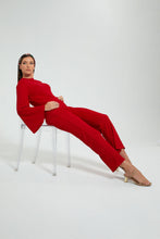 تنزيل الصورة على معرض الصور، Redtag-Red-Textured-Wide-Leg-Pant-Celebrity-Trousers,-Colour:Red,-Filter:Women's-Clothing,-New-In,-New-In-LDC,-Non-Sale,-S22A,-Section:Women,-TBL-Women's-