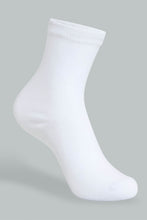 Load image into Gallery viewer, Redtag-White-4Pk-Plain-Crew-Socks-Full-Length-Girls-2 to 8 Years