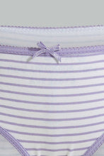 Load image into Gallery viewer, Redtag-Assorted-5-Pc-Pack-Striped-Briefs-Boxers-Girls-2 to 8 Years