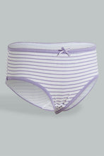 Load image into Gallery viewer, Redtag-Assorted-5-Pc-Pack-Striped-Briefs-Boxers-Girls-2 to 8 Years