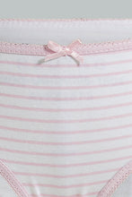 Load image into Gallery viewer, Redtag-Assorted-5-Pc-Pack-Striped-Briefs-Boxers-Girls-2 to 8 Years