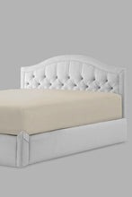 Load image into Gallery viewer, Redtag-Beige-Cotton-Fitted-Sheet-
(Single-Size)-Colour:Beige,-Filter:Home-Bedroom,-HMW-BED-Fitted-Sheets,-New-In,-New-In-HMW-BED,-Non-Sale,-Section:Homewares,-W21B-Home-Bedroom-