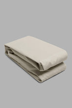 Load image into Gallery viewer, Redtag-Beige-Cotton-Fitted-Sheet-
(Single-Size)-Colour:Beige,-Filter:Home-Bedroom,-HMW-BED-Fitted-Sheets,-New-In,-New-In-HMW-BED,-Non-Sale,-Section:Homewares,-W21B-Home-Bedroom-