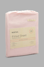 Load image into Gallery viewer, Redtag-Pink-Cotton-Fitted-Sheet-
(Single-Size)-Fitted-Sheets-Home-Bedroom-