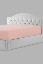 تنزيل الصورة على معرض الصور، Redtag-Pink-Cotton-Fitted-Sheet-(Double-Size)-Fitted-Sheets-Home-Bedroom-