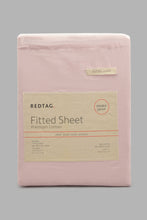 تنزيل الصورة على معرض الصور، Redtag-Pink-Cotton-Fitted-Sheet-(Double-Size)-Fitted-Sheets-Home-Bedroom-